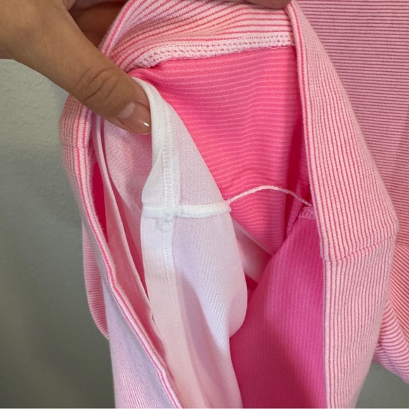 Lilly Pulitzer NWT Tisbury Prosecco Pink Striped Ruffle Dress - Picture 6 of 6